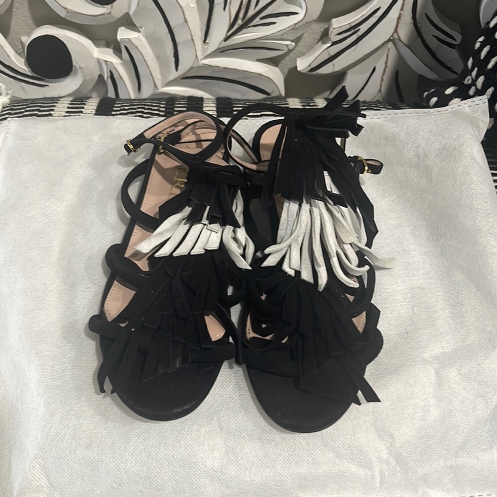 Aperlai Paris Fringe Gladiator Sandal